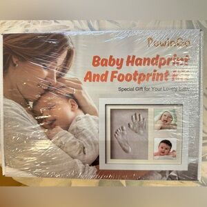 Baby Handprint and Footprint Frame - White
